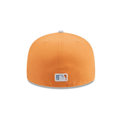 Snapback New Era 59FIFTY MLB Boston Red Sox Color Pack naranjo, detalle interior y de la visera