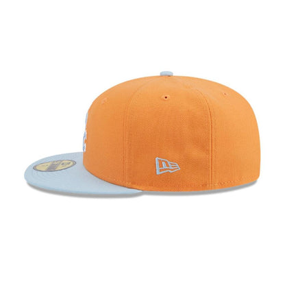Snapback New Era 59FIFTY MLB Chicago White Sox Color Pack naranjo, vista lateral opuesta