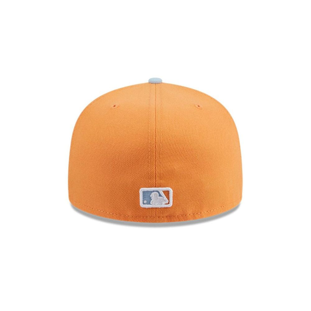 Snapback New Era 59FIFTY MLB Chicago White Sox Color Pack naranjo, detalle interior y de la visera