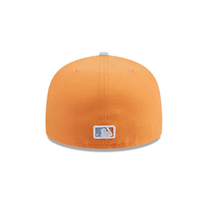 Snapback New Era 59FIFTY MLB Chicago White Sox Color Pack naranjo, detalle interior y de la visera