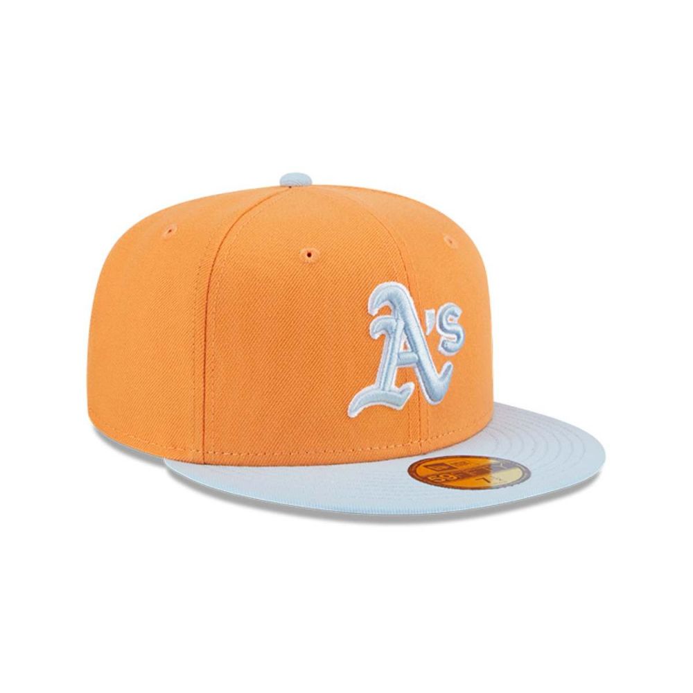 Snapback New Era 59fifty MLB Oakland Athletics Color Pack Orange