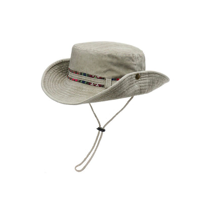 Sombrero bucket La Cap Company Senderismo Beige, vista posterior