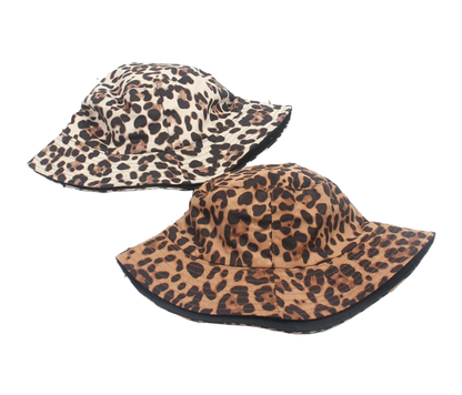 Sombrero bucket La Cap Company Animal Print Oscuro, vista posterior