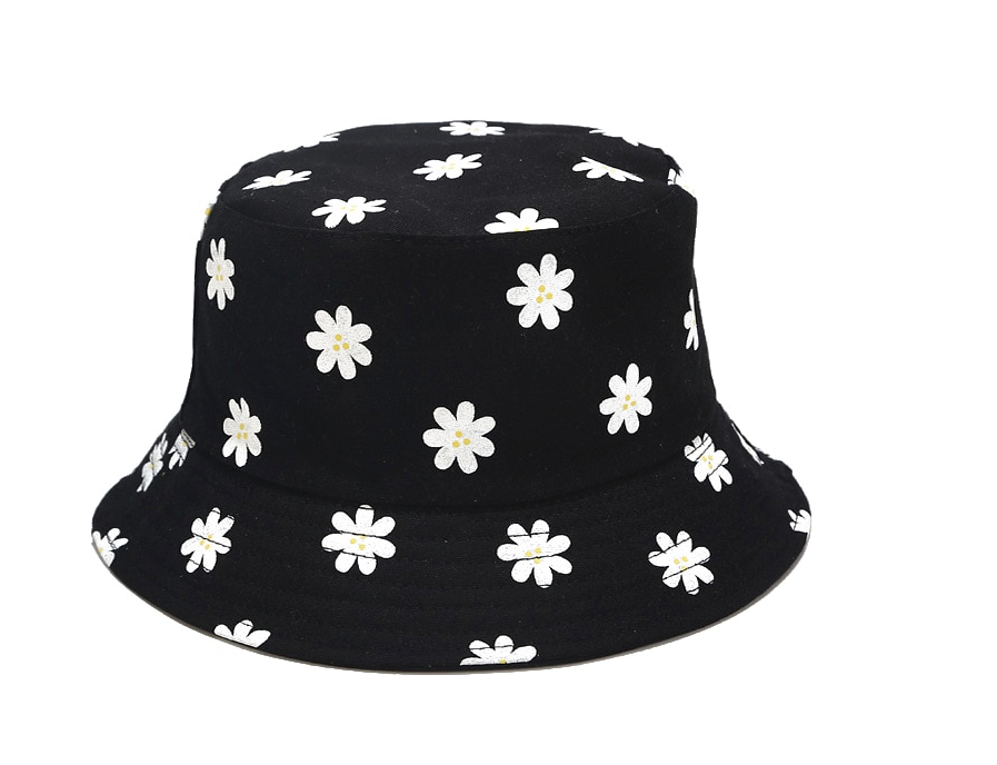 Gorra Verano - Bucket Flores Negro
