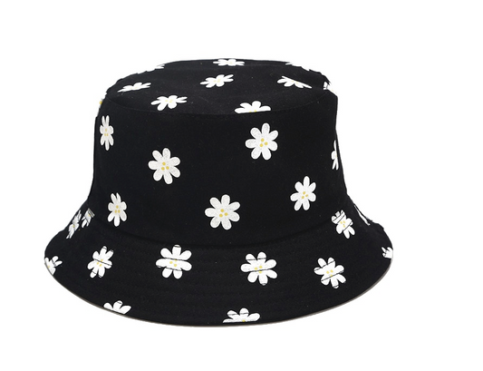 Gorra Verano - Bucket Flores Negro
