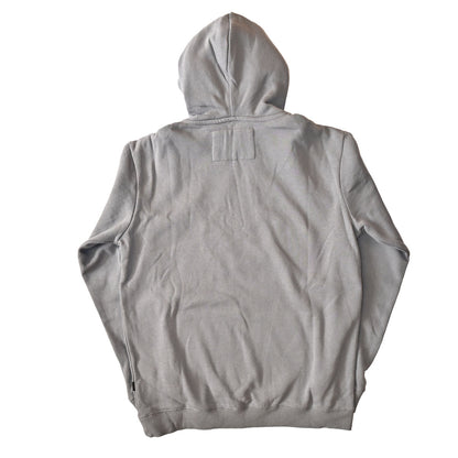 Polerón Quiksilver Gris Central Logo